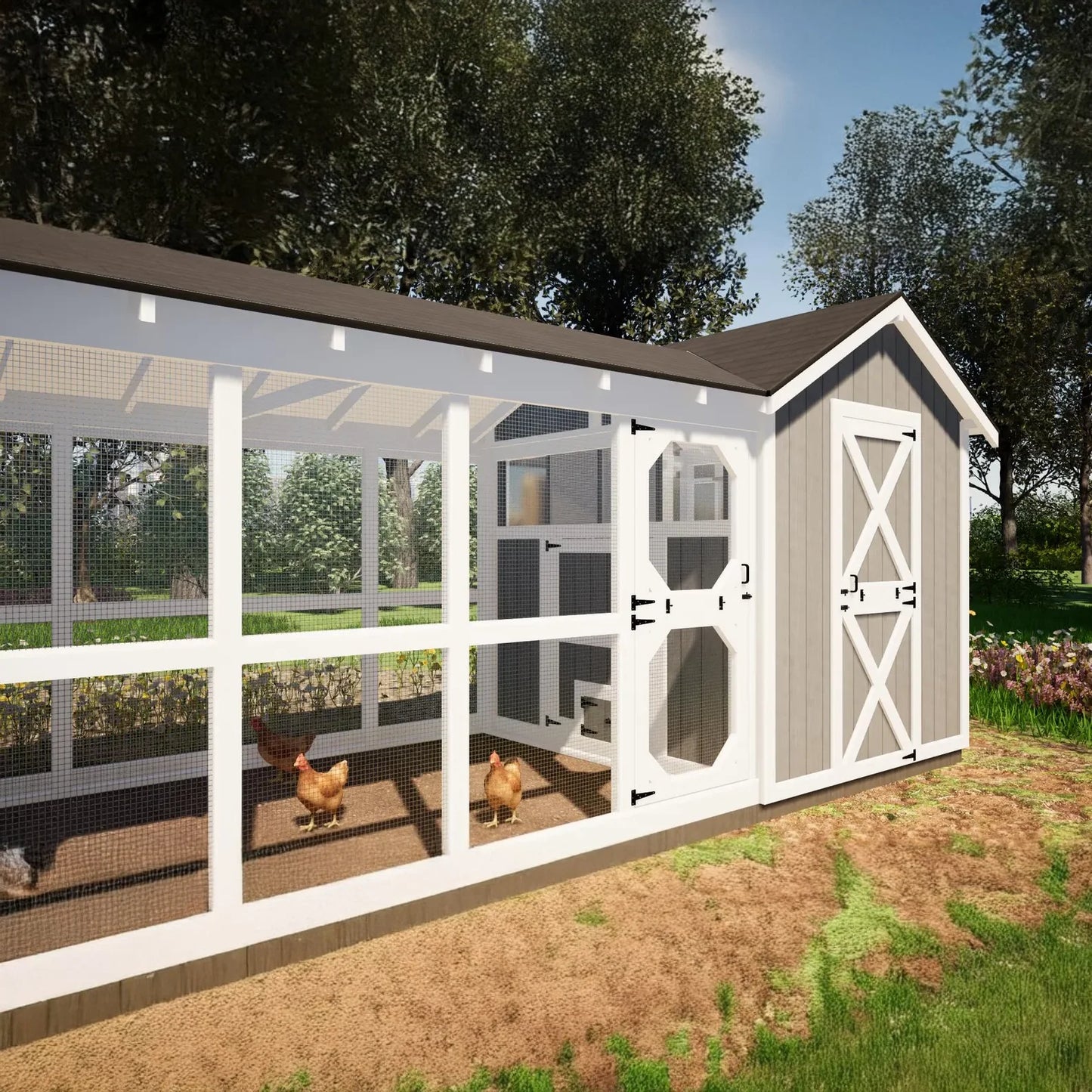 Hign-concerned Chicken Coop Plans For 24 Chickens Booklet