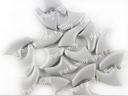 100pcs / lot Cat Nail CapsSoft Nail Protector soft cat pawControl Pets Silicon Nail caps  with free 5Adhesive Glue + 5Applicator