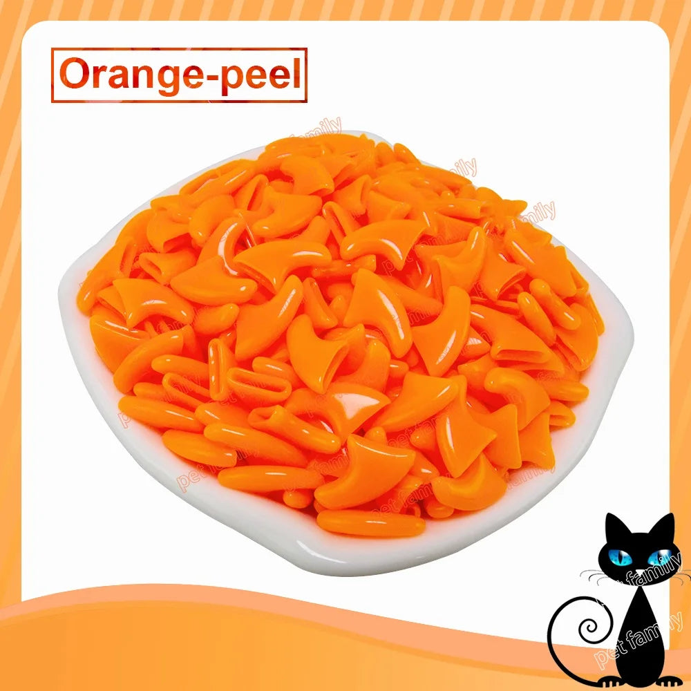 100pcs / lot Cat Nail CapsSoft Nail Protector soft cat pawControl Pets Silicon Nail caps  with free 5Adhesive Glue + 5Applicator