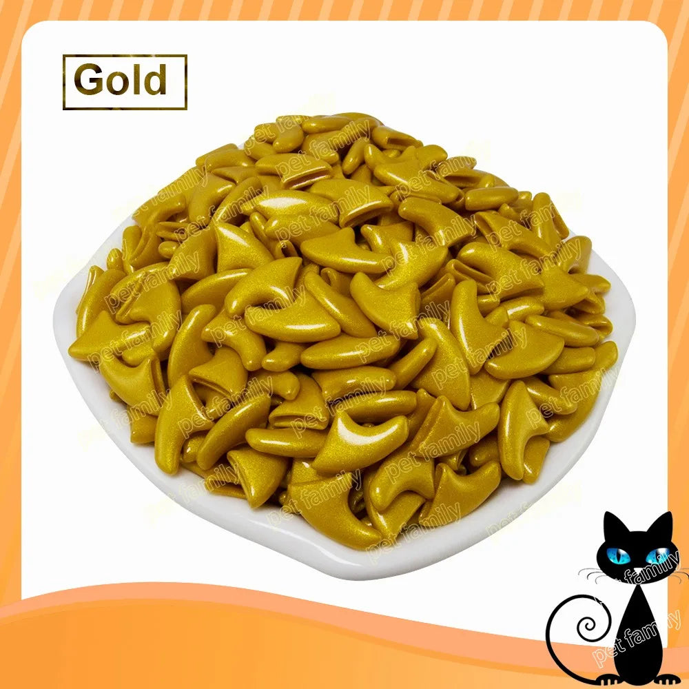 100pcs / lot Cat Nail CapsSoft Nail Protector soft cat pawControl Pets Silicon Nail caps  with free 5Adhesive Glue + 5Applicator