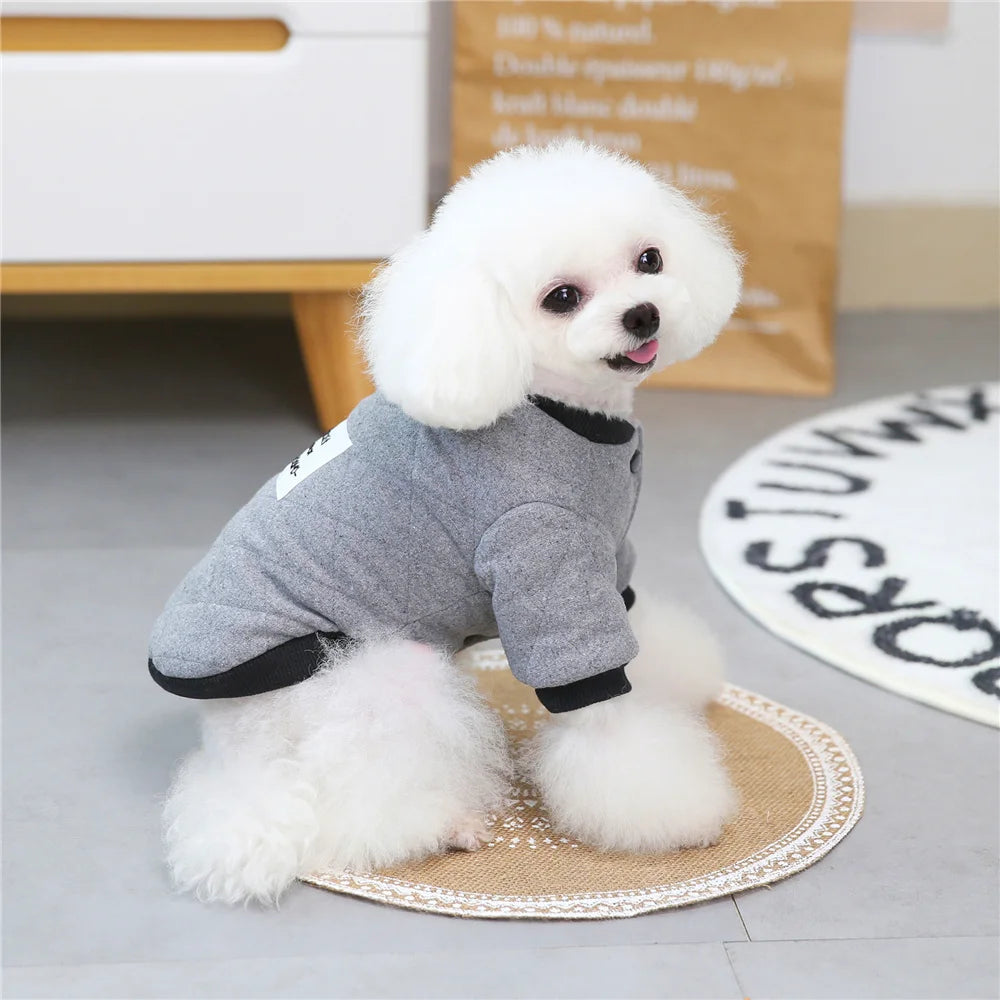 Brother Cat Dog Winter Hooded Coat For Small Dogs Apparel