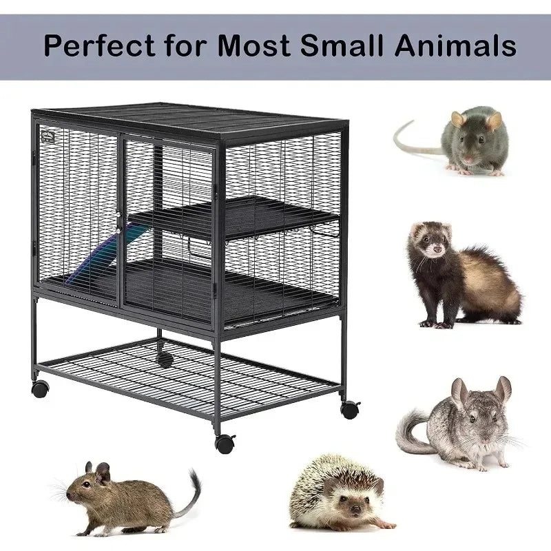 Deluxe Critter Nation Single Unit Cage Model 161 Pans Ramps