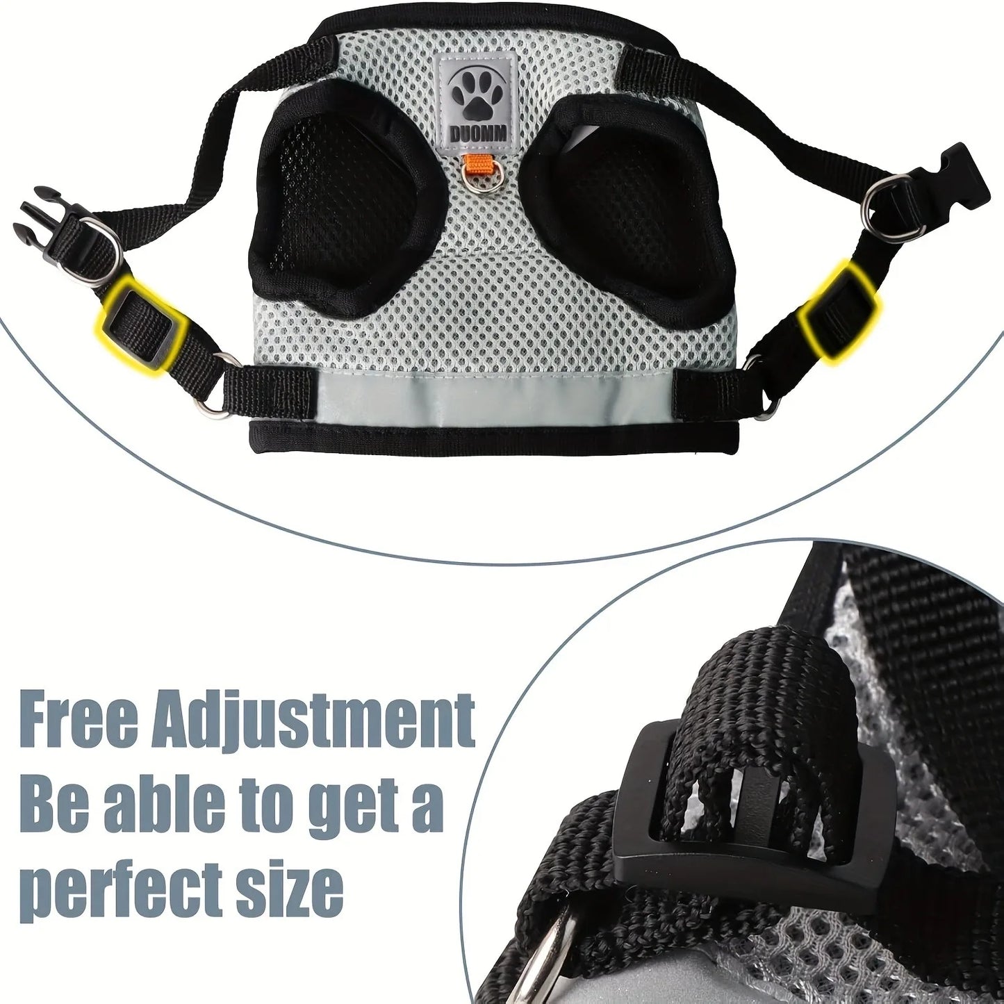 Pets Collar, Harness, Cats Pet Products Kitten Accessories Goods Kittens Harness Leash Things Breast-band Supplies For Cat Home