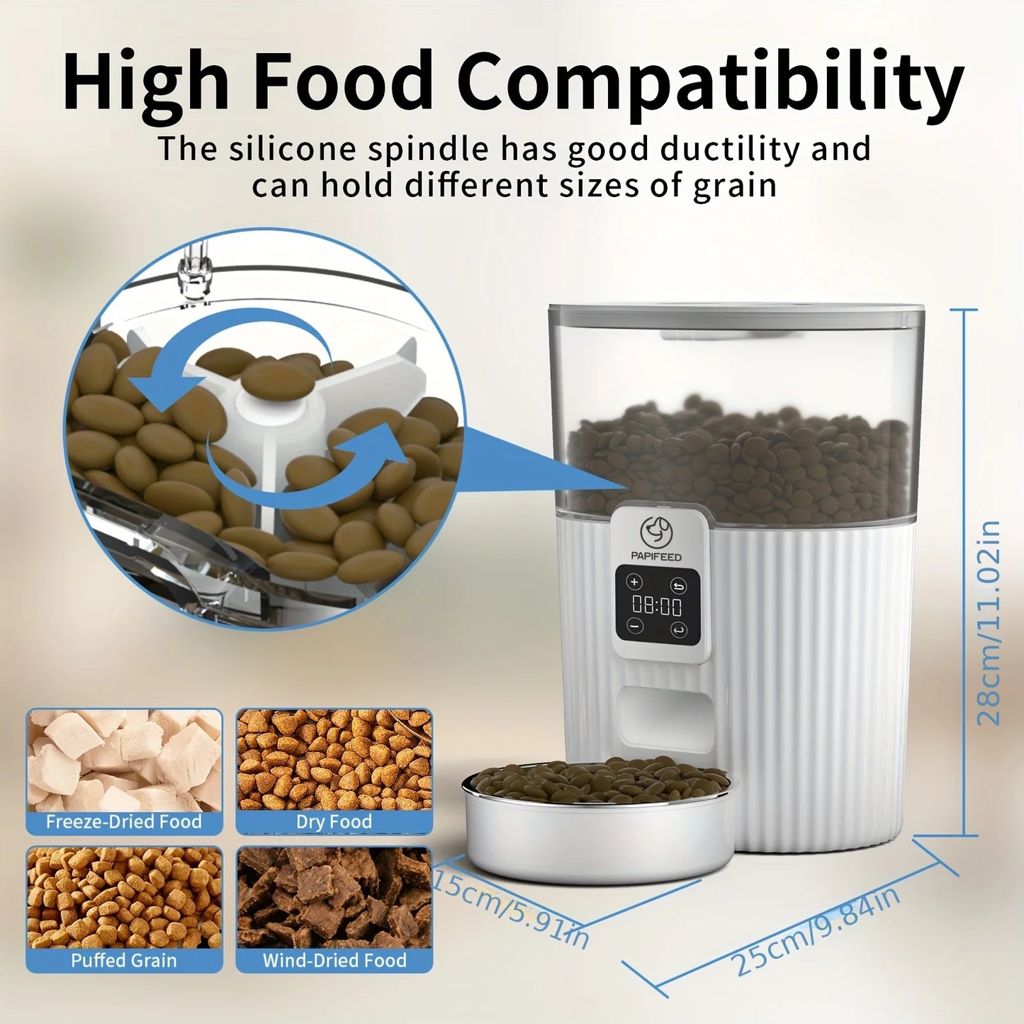 Critter Craze25 PAPIFEED Cat Automatic Feeder With WiFi