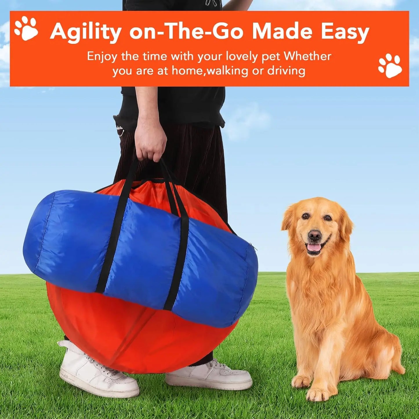 HiMISSH 87 Piece Dog Agility Training Set Obstacle Course