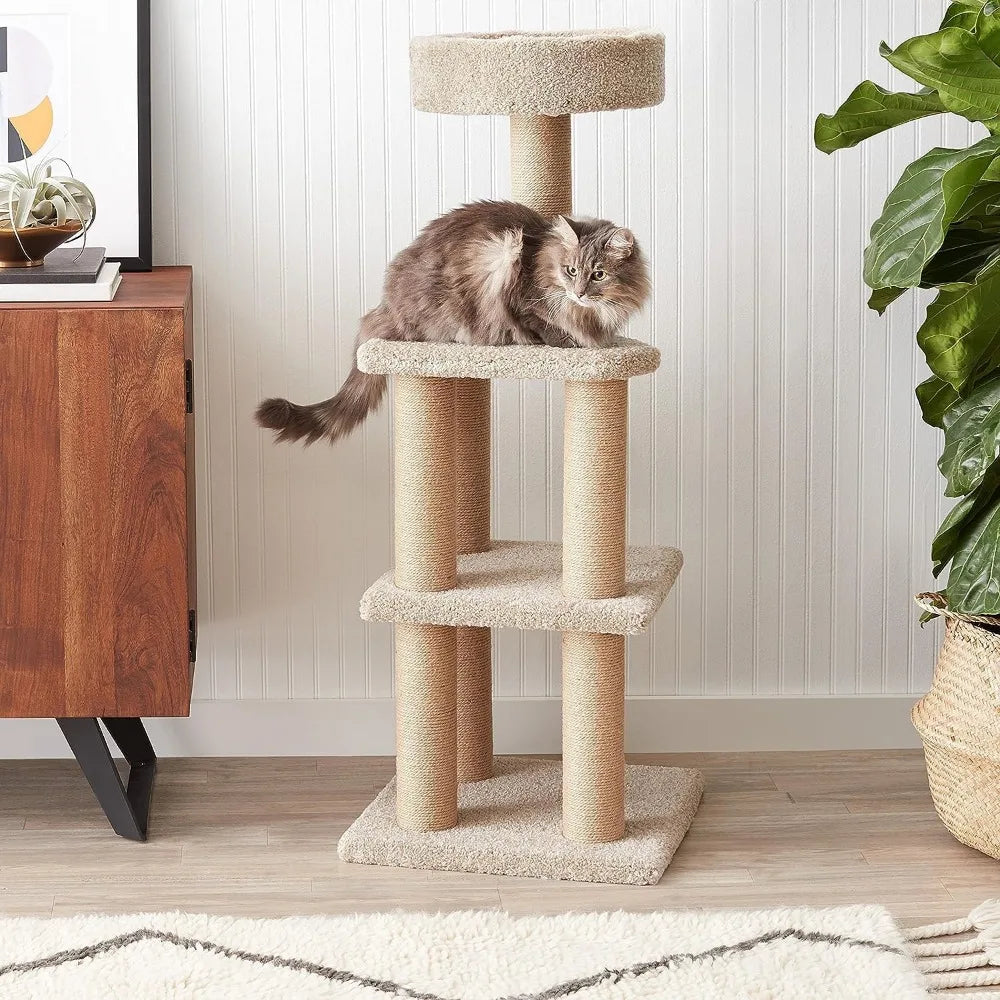 Amazon Basics Cat Tree Indoor Multi Level Climbing Tower