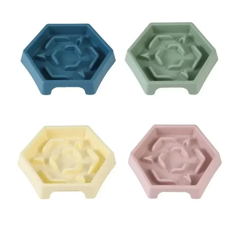 Hignconcerned Anti Choking Slow Feeder Dog Bowl Pet Dish