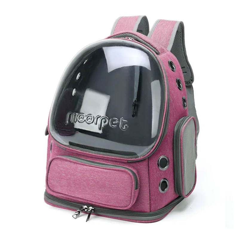 1pc Transparent Pet Carrier Bag Outdoor Travel Backpack for Cats Small Dogs Breathable Ventilated Cat Carrying Bag Pet Supplies