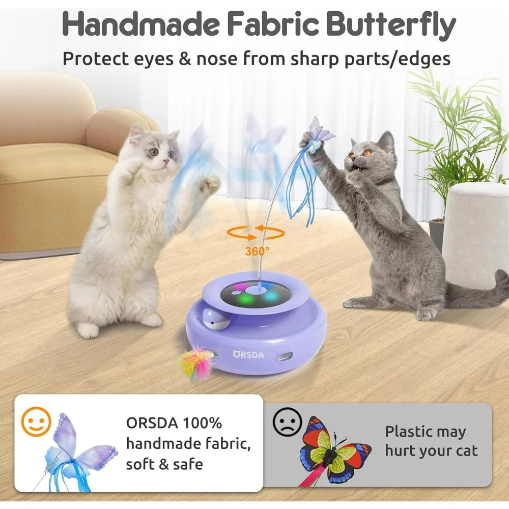Hign-concerned ORSDA 3in1 Interactive Cat Toy USB Play