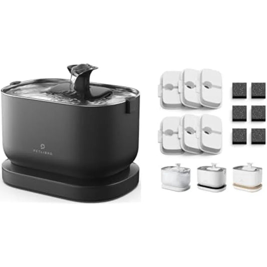 Hign-Concerned Cordless Cat Water Fountain Bundle Filters