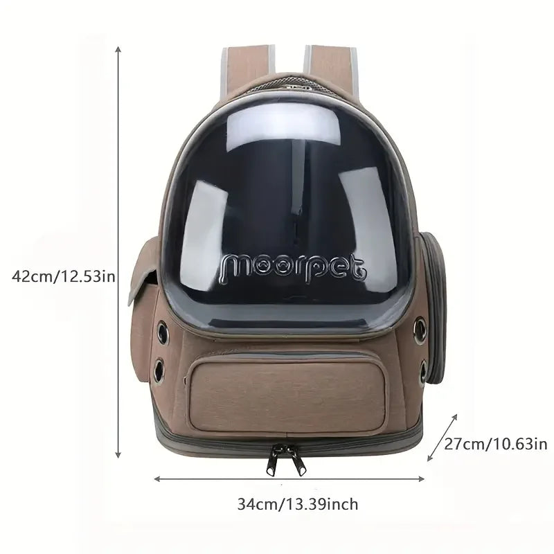 1pc Transparent Pet Carrier Bag Outdoor Travel Backpack for Cats Small Dogs Breathable Ventilated Cat Carrying Bag Pet Supplies