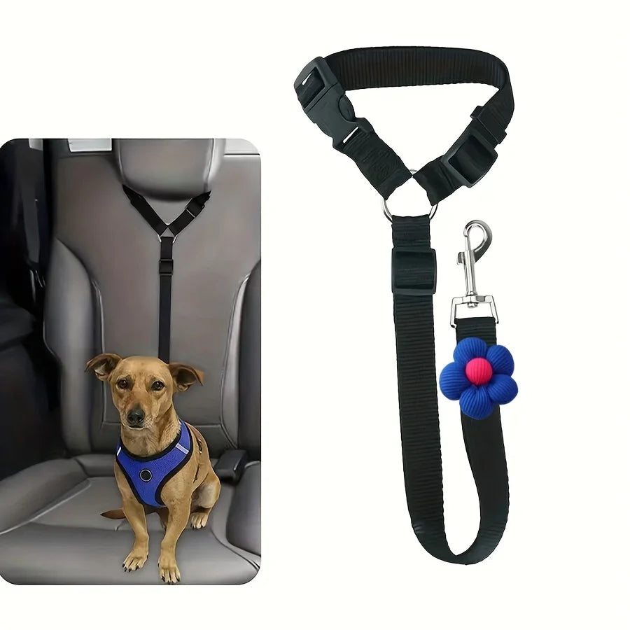 Dog Seat Belt For Vehicle Secure Pet Car Tether Leash