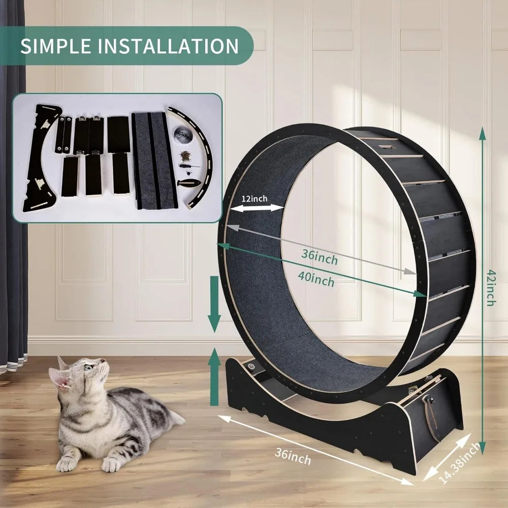 Breed Cat Exercise Wheel Indoor Treadmill Toy For Fitness