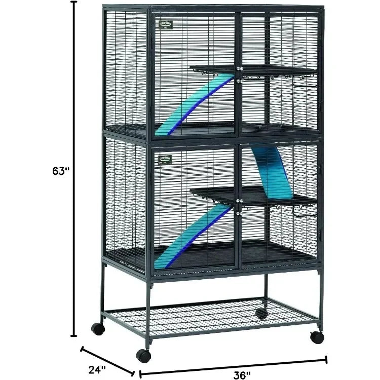 Hign-concerned Deluxe Critter Nation Double Unit Cage