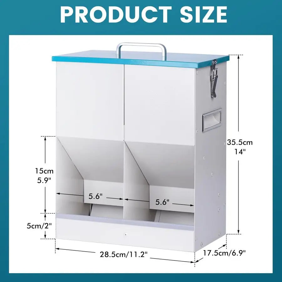 Automatic Cat Feeder for Two Cats Outdoor Dispenser