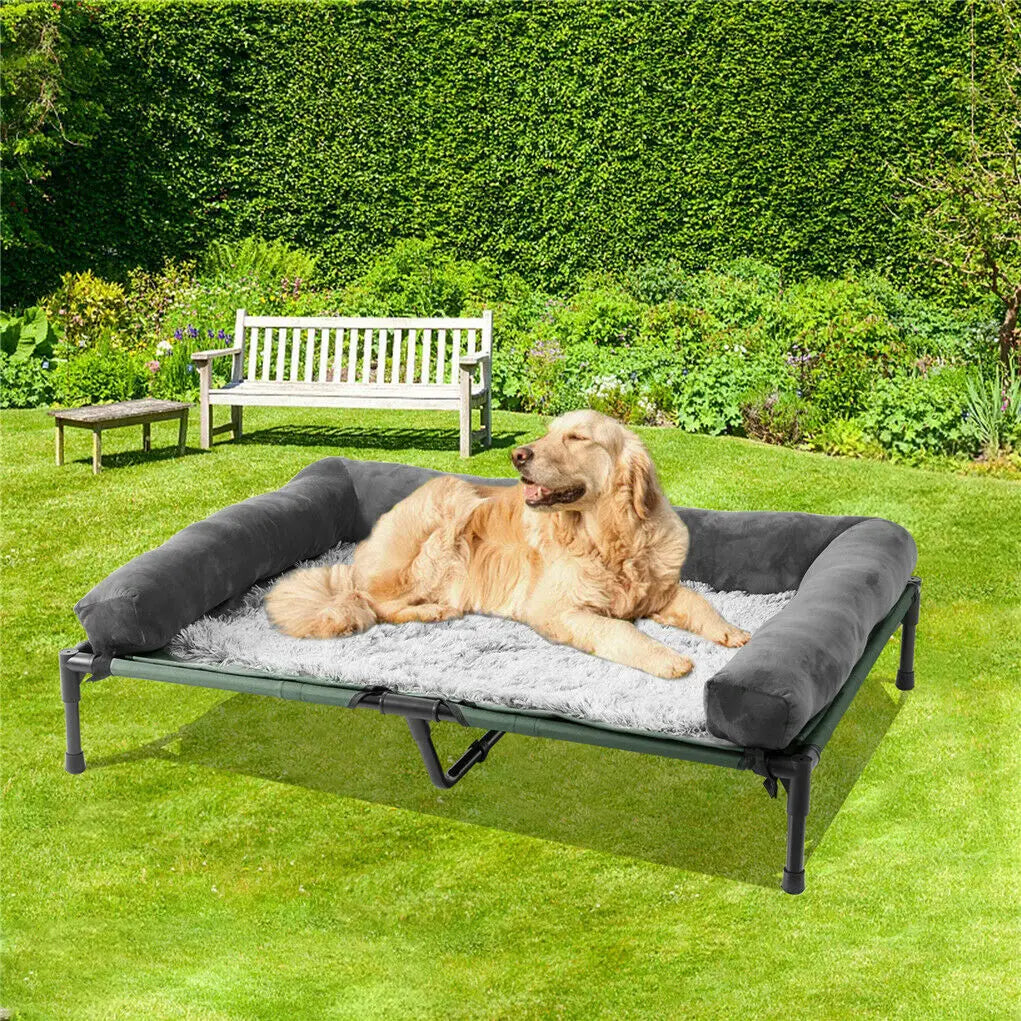 BINGOPAWCN Elevated Pet Lounger Bed For Cats And Dogs