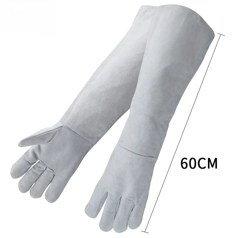 Leather Anti Bite Gloves For Dog Training And Scratch Protection