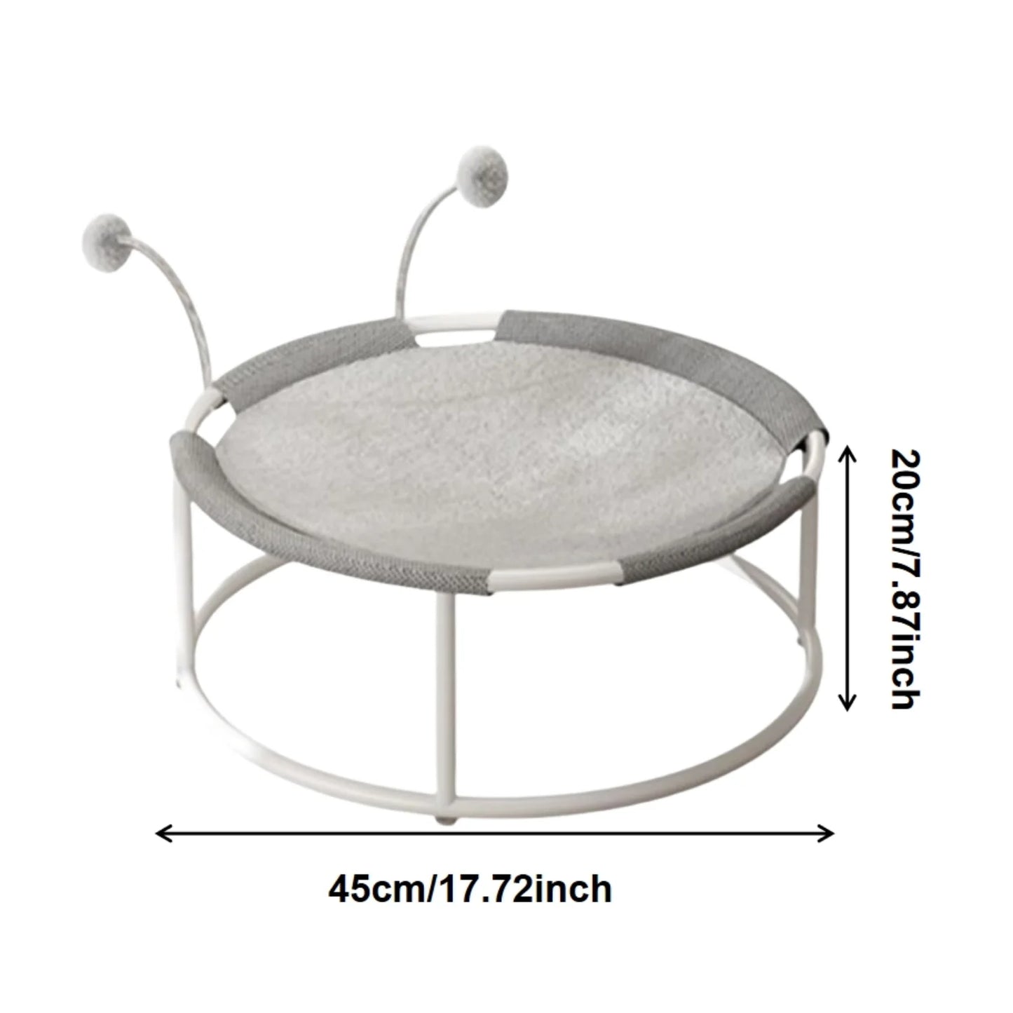 1 Raised Cat Hammock Bed, Removable and Washable Soft Mattress for Cats and Dogs, Comfortable and Breathable Raised Cat Bed, Removable Indoor/Outdoor Pet Trampoline, Strong Structure and Stable, Suitable for Cats and Dogs.