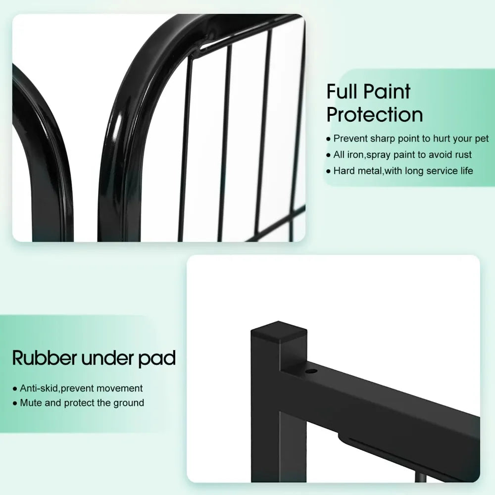 BestPet Dog Playpen Indoor Outdoor With Doors 16 Panels