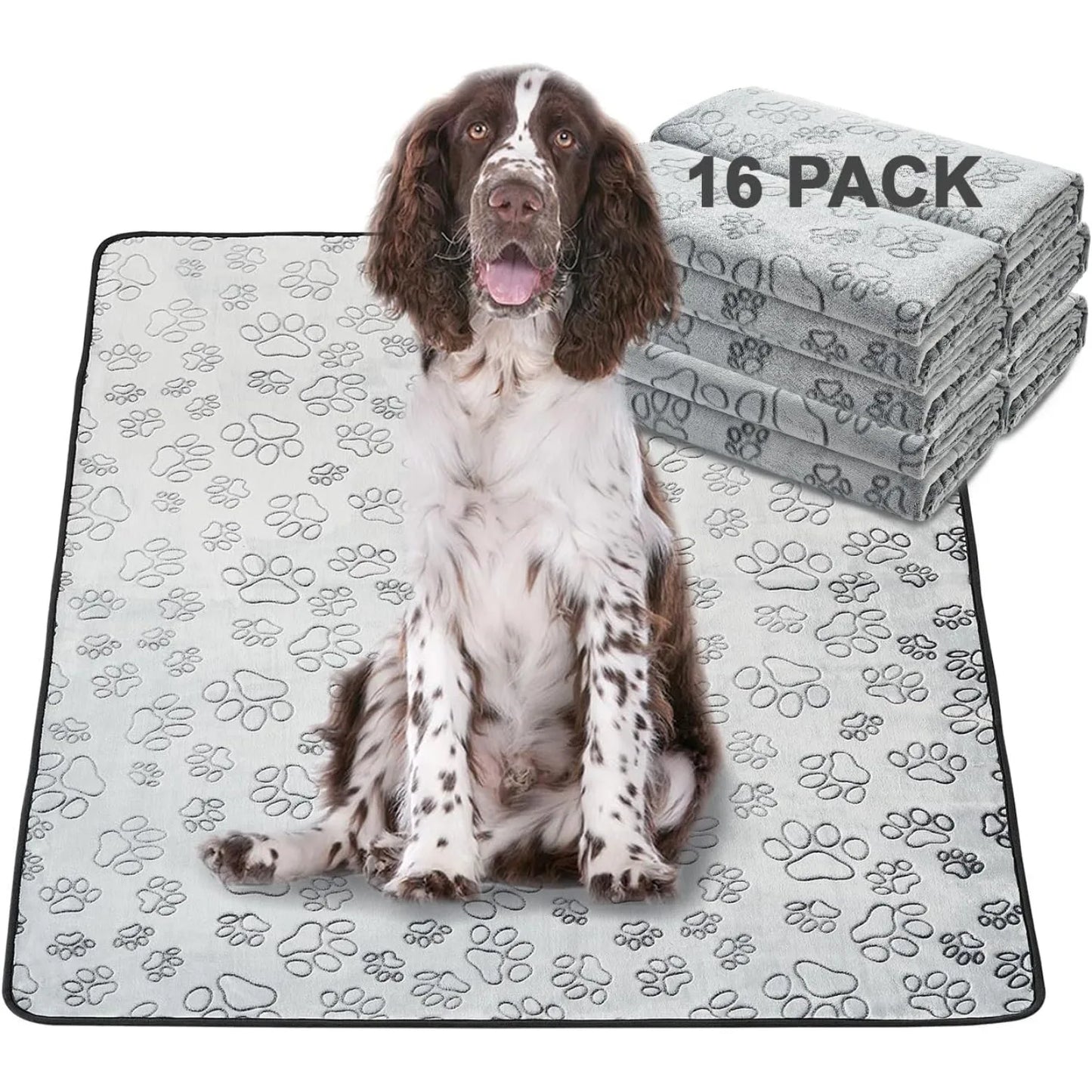 ZUIJI Reusable Pee Pads 16 Pack Non Slip Training Mats