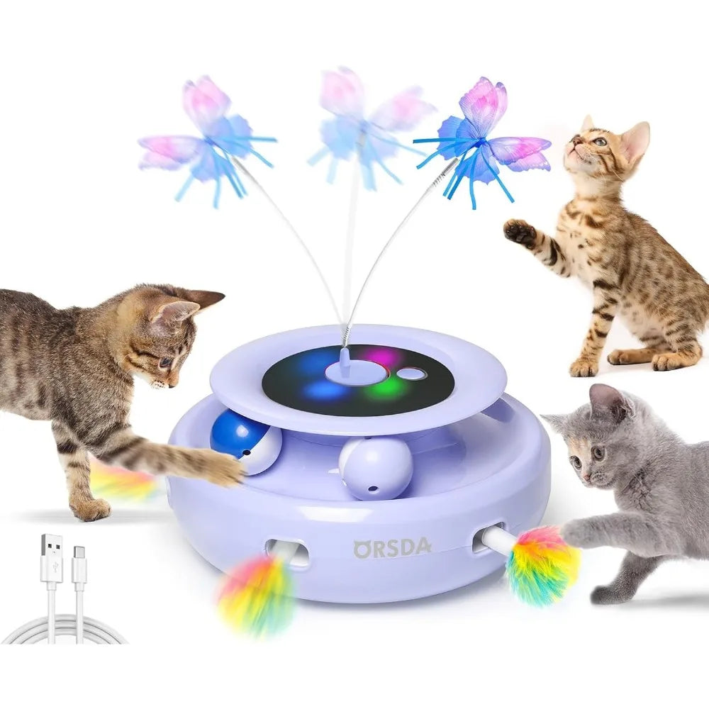Hign-concerned ORSDA 3in1 Interactive Cat Toy USB Play