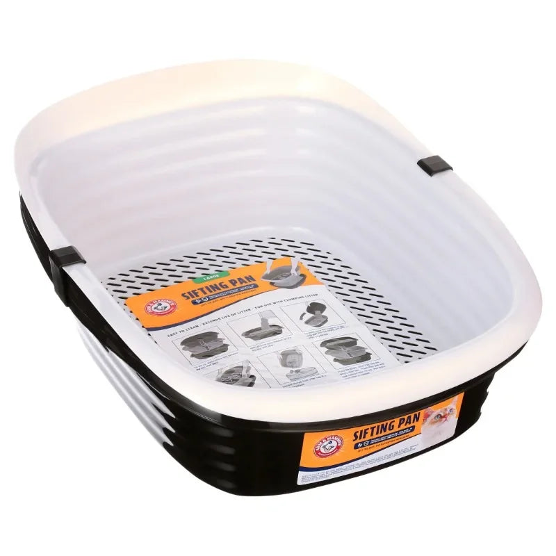 Arm And Hammer Sifting Cat Litter Box Open Top Pans