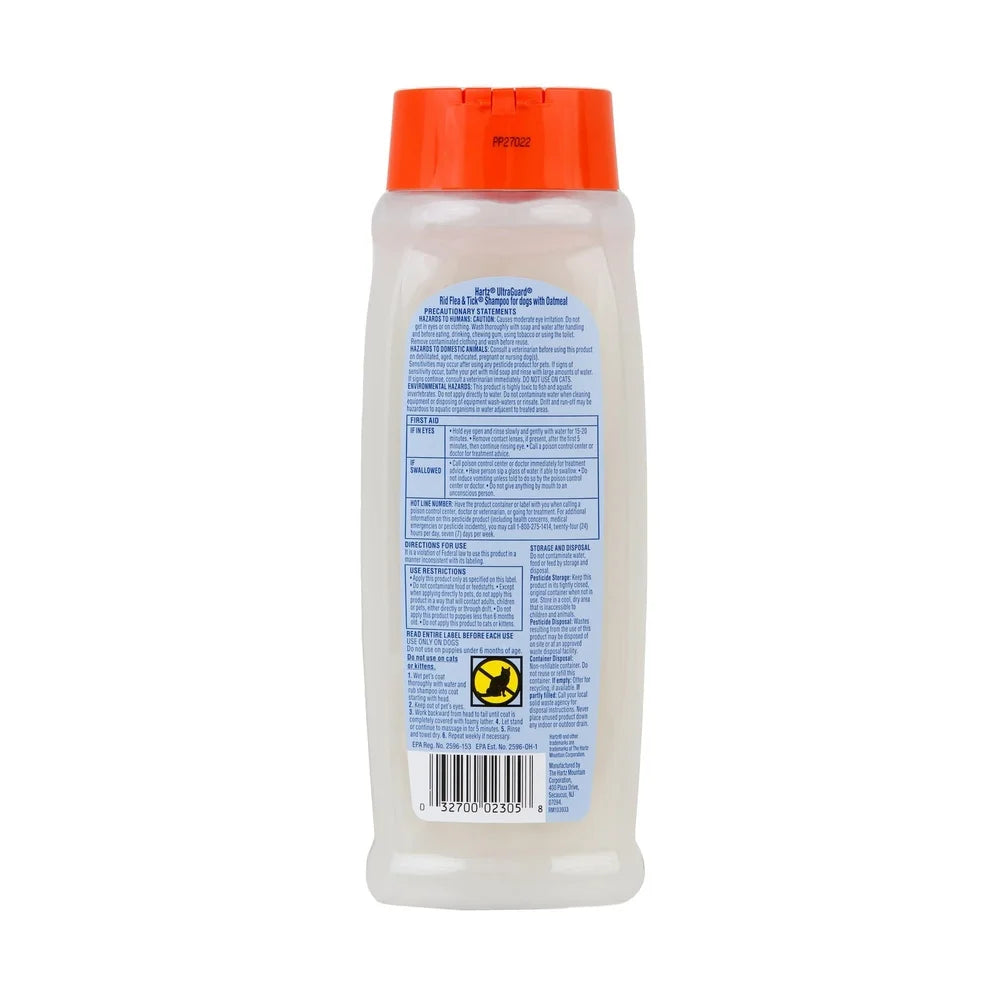 XMSJ UltraGuard Flea Tick Oatmeal Dog Shampoo Vanilla Scent