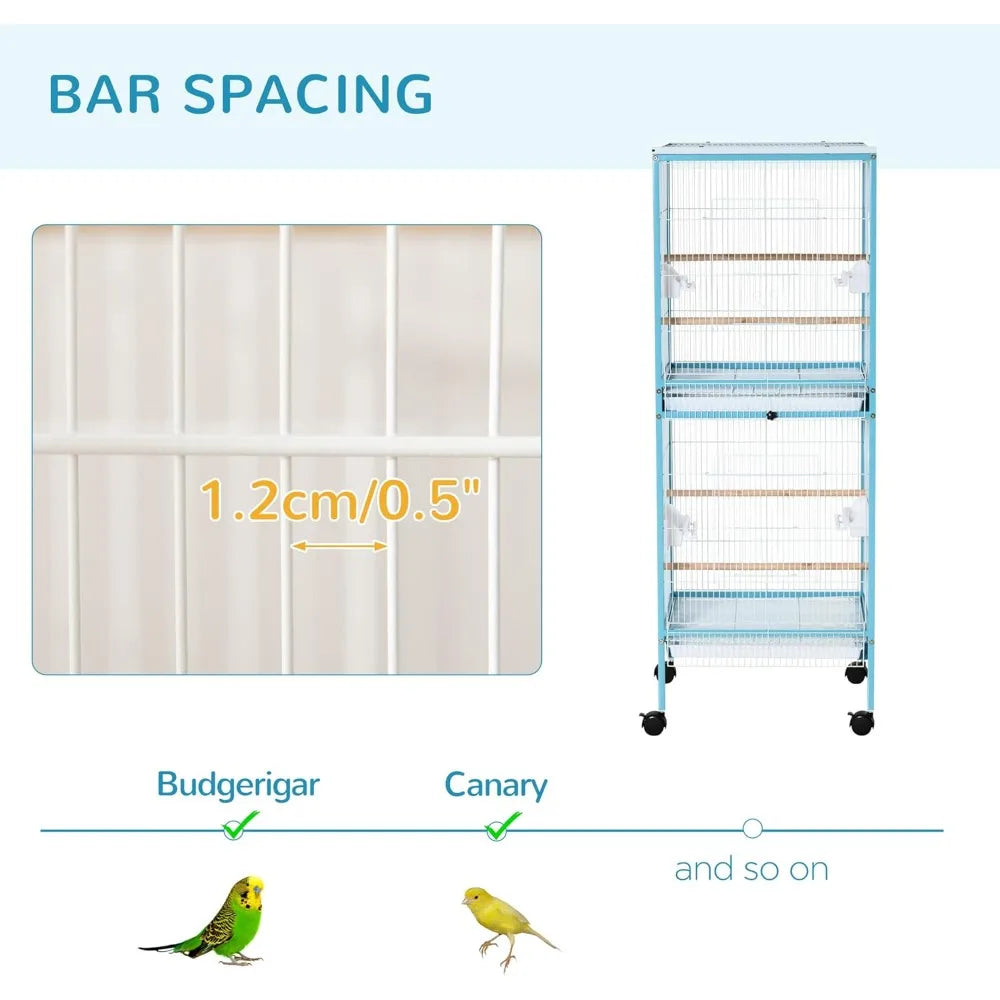 Bird Aviary Indoor Cage With Multi Door Design For Birds