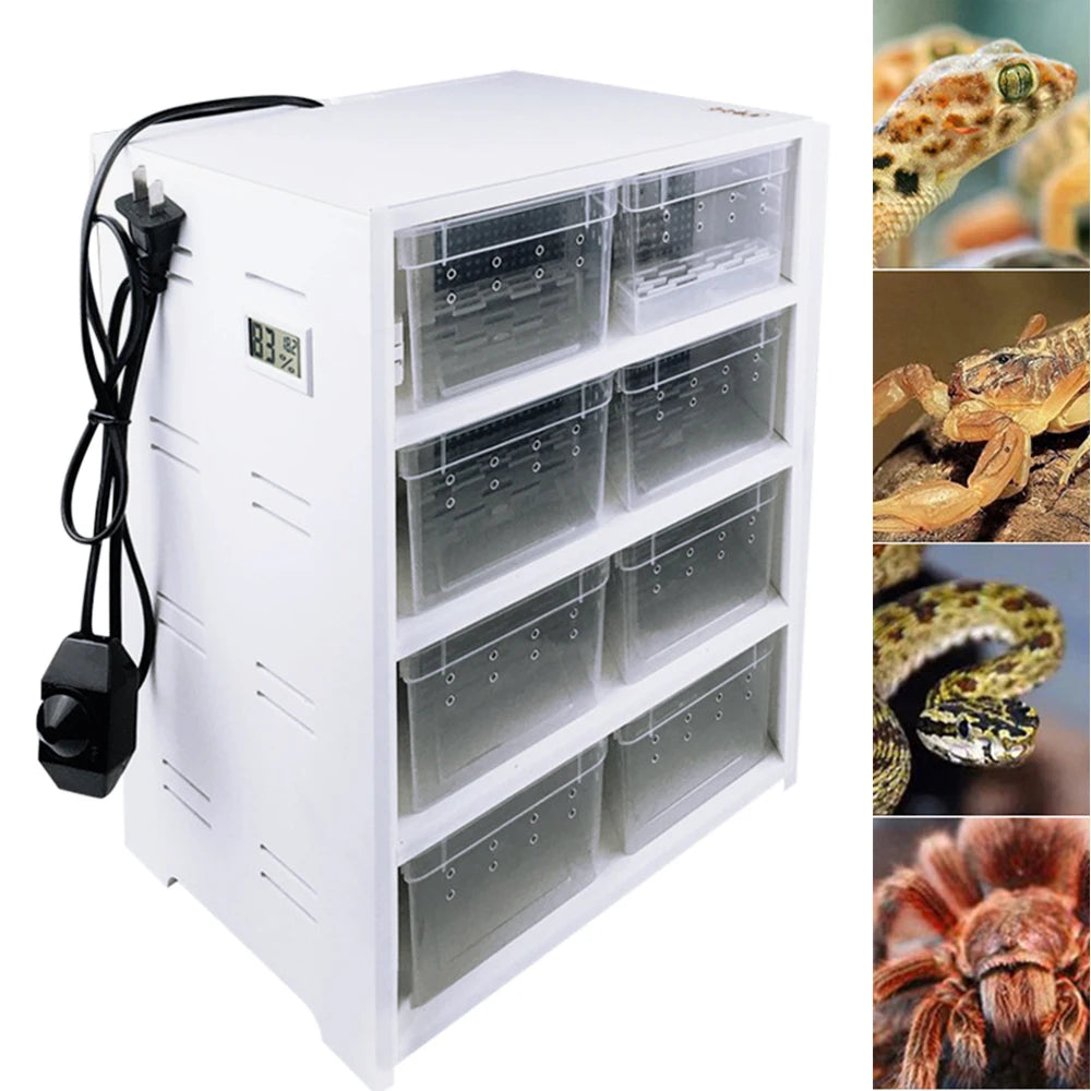Critter Craze25 8 Grid Reptile Enclosure With Heating Pad
