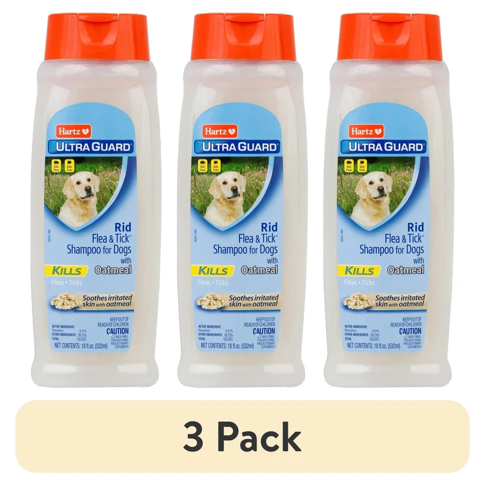 XMSJ UltraGuard Flea Tick Oatmeal Dog Shampoo Vanilla Scent