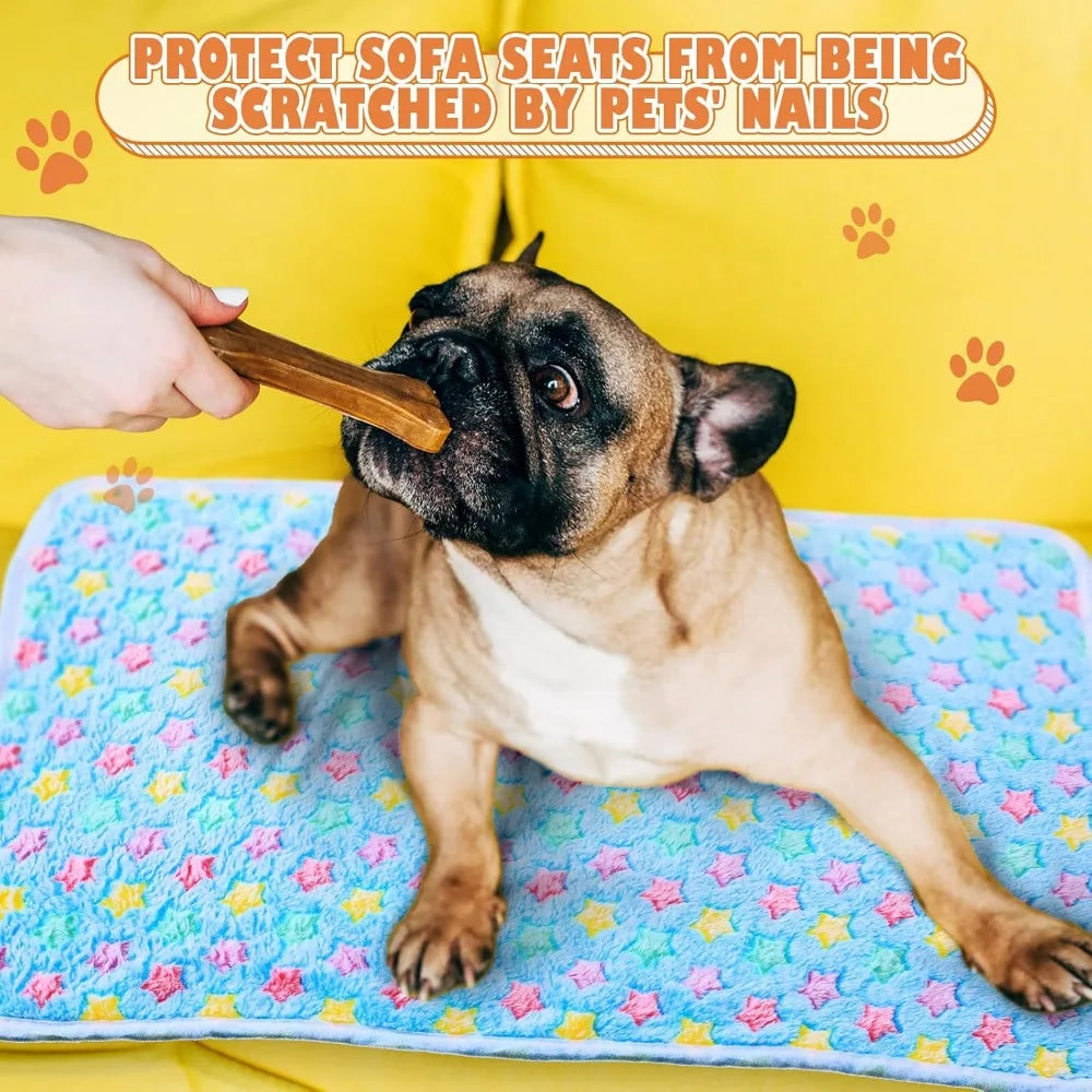 18 Pack Fleece Pet Blankets Bulk Cozy Warm Sleep Mats