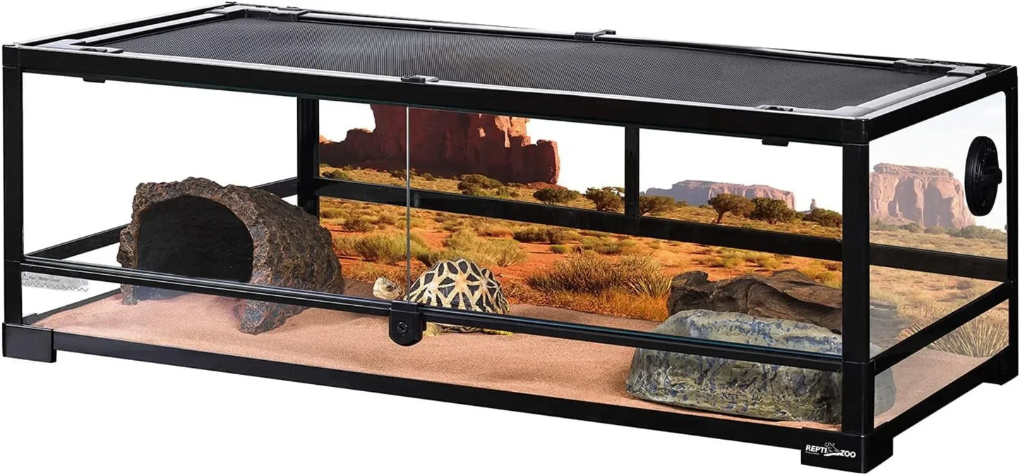 Hign-concerned Front Opening Glass Reptile Tank Terrarium