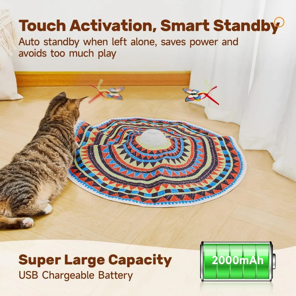 Hign-Concerned Potaroma 3 In 1 Cat Toy Auto Interactive