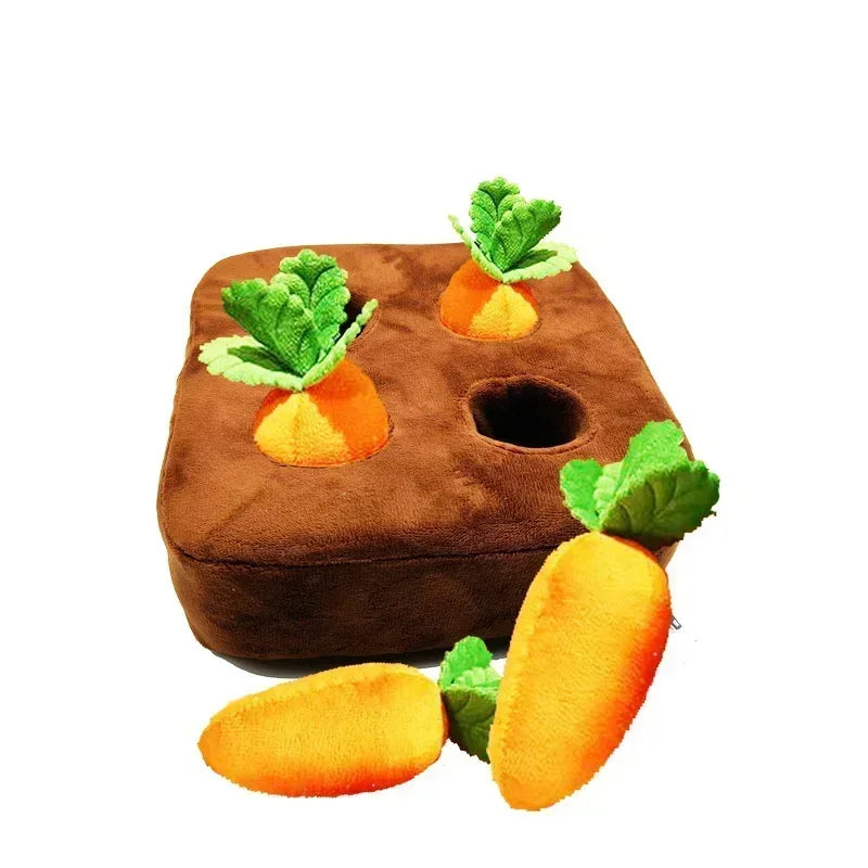 Innovative Plush Carrot Snuffle Mat For Dogs Interactive Toy