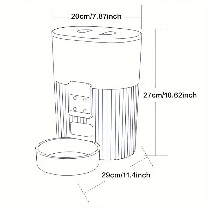 Critter Craze25 PAPIFEED Cat Automatic Feeder With WiFi