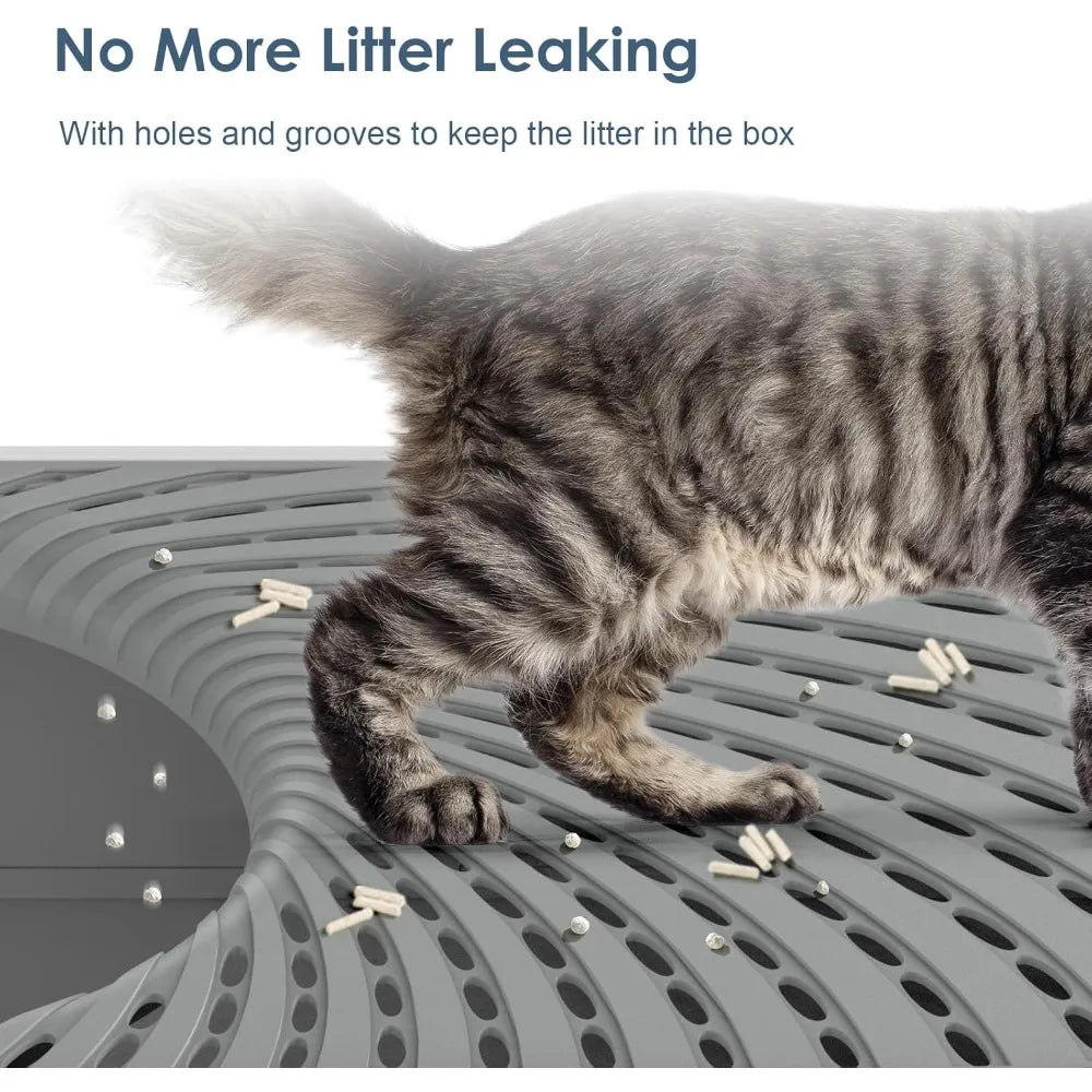 Stainless Steel Top Entry Litter Box Hooded With Filter Lid