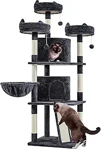 ZHIYONGBreed Cat Tree Multilevel Condo For Indoor Cats