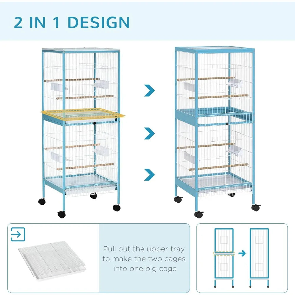 Bird Aviary Indoor Cage With Multi Door Design For Birds