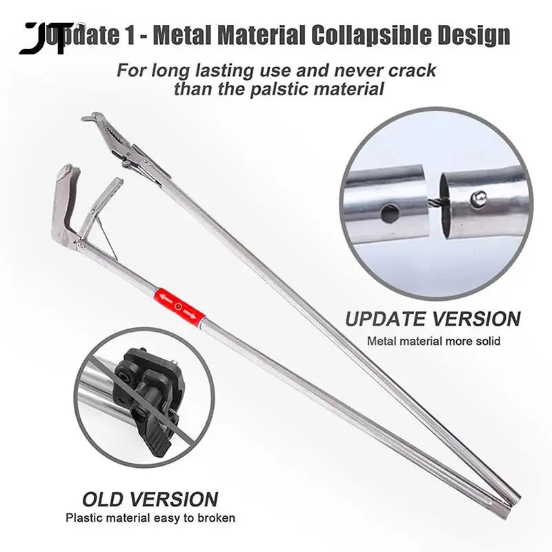 Jetting Foldable Snake Tongs Stainless Steel Reach Tool