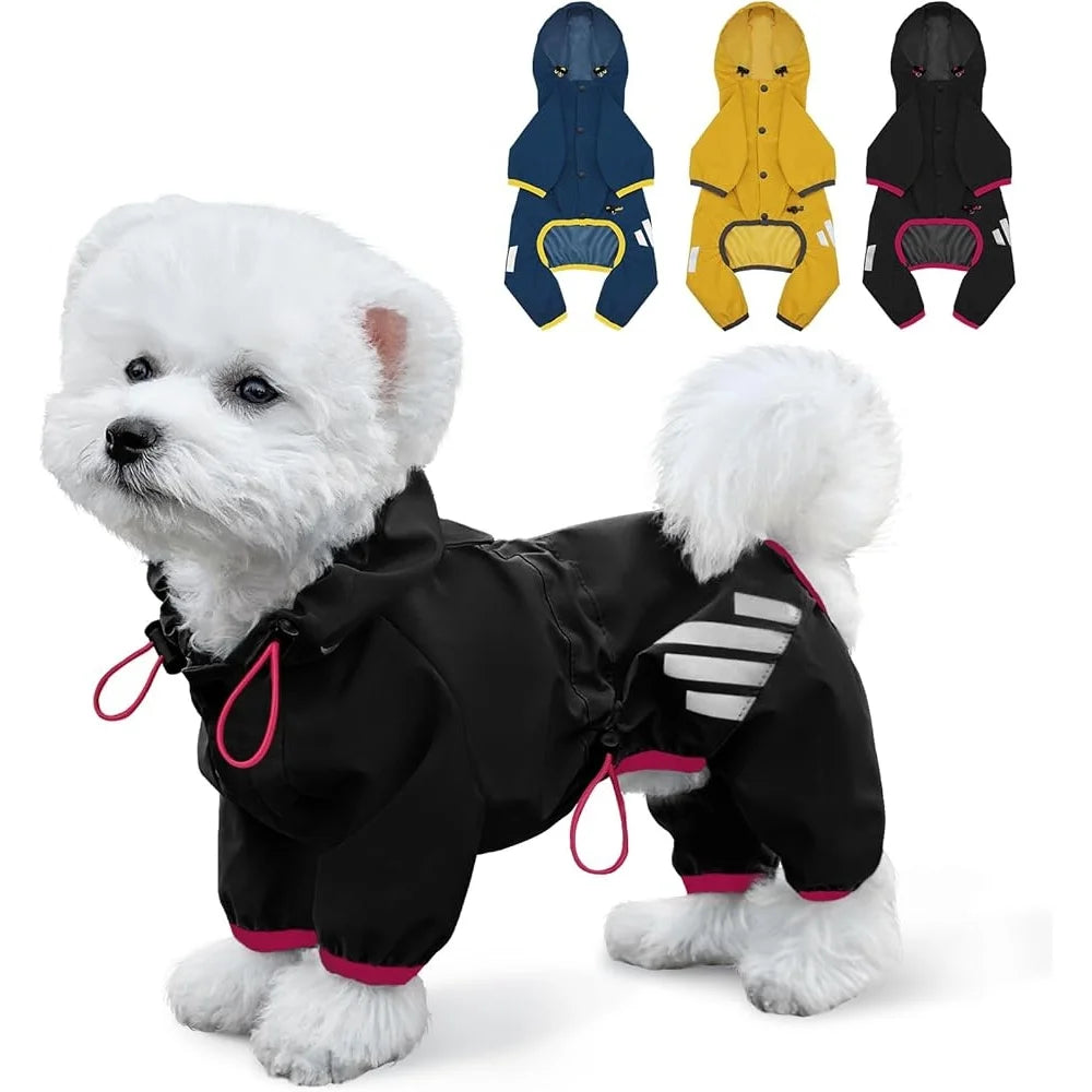 High Concerned Chemical Waterproof Dog Raincoat Reflective