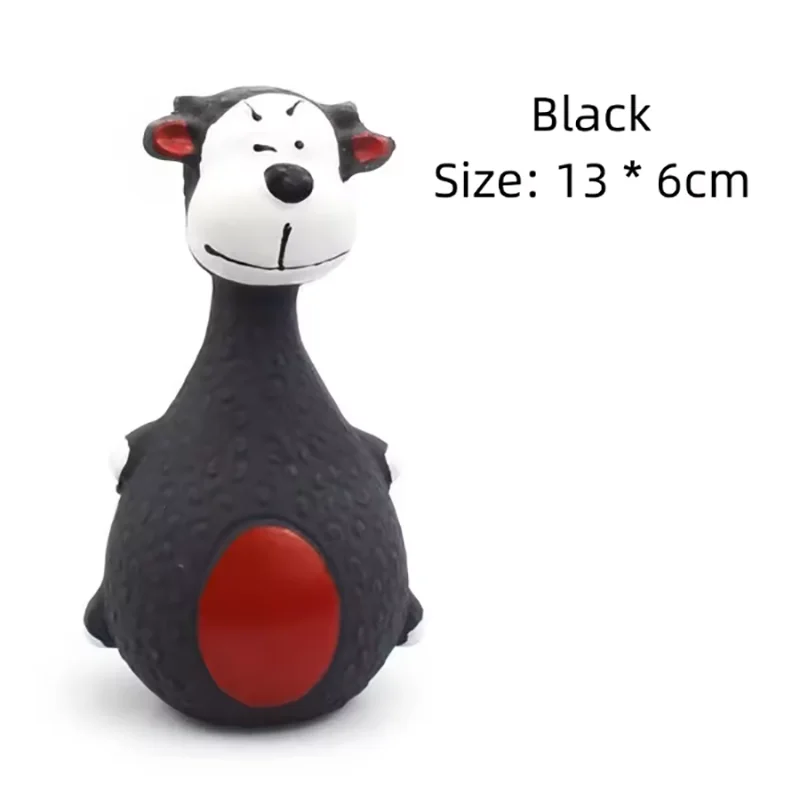 Fat Bellied Cartoon Bite Resistant Latex Squeak Dog Toy