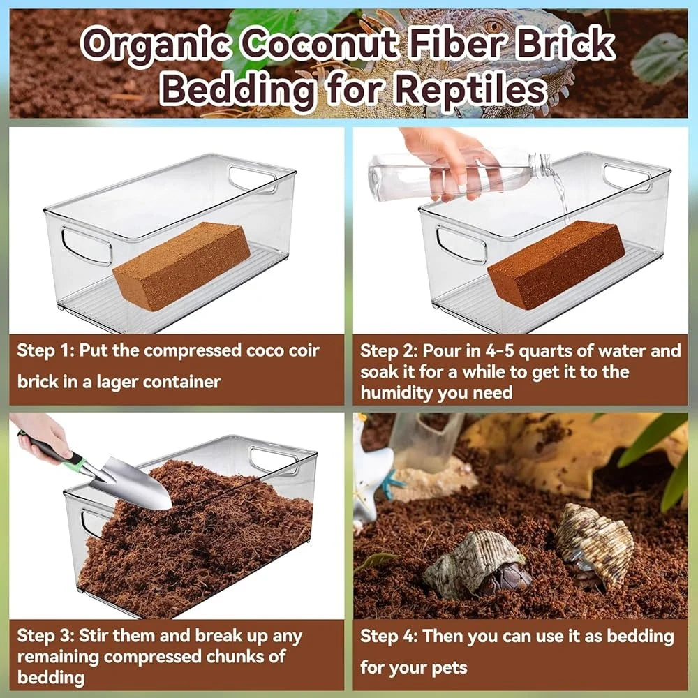 Hign Concerned Coconut Fiber Substrate Reptile Bedding