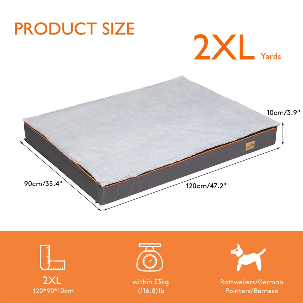 BORWARTCN Premium Orthopedic Memory Foam Dog Bed Waterproof