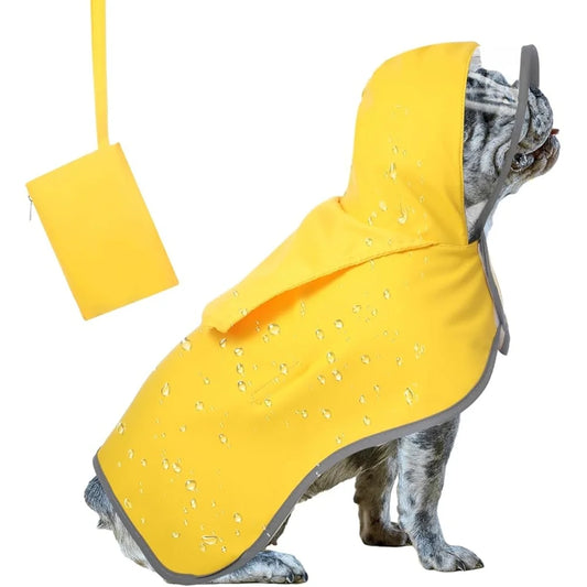 High Concerned Dog Raincoat Waterproof Transparent Hood