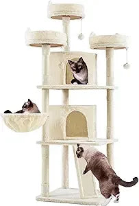 ZHIYONGBreed Cat Tree Multilevel Condo For Indoor Cats