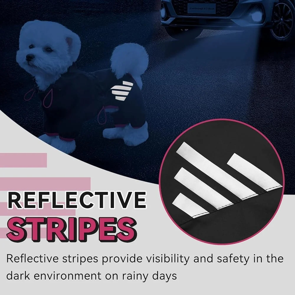 High Concerned Chemical Waterproof Dog Raincoat Reflective