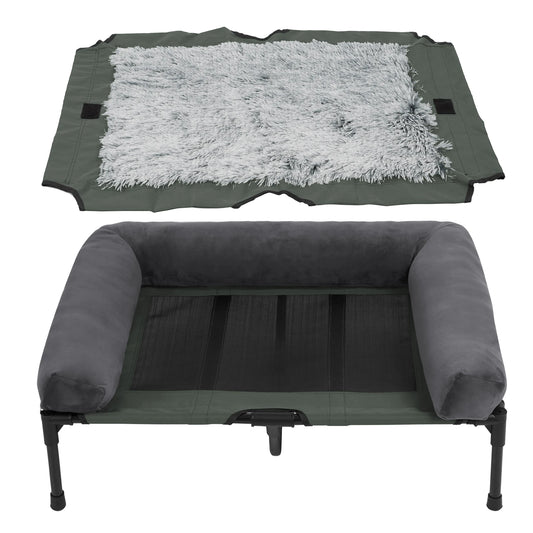BINGOPAWCN Elevated Indoor Outdoor Pet Lounger Bed Deluxe