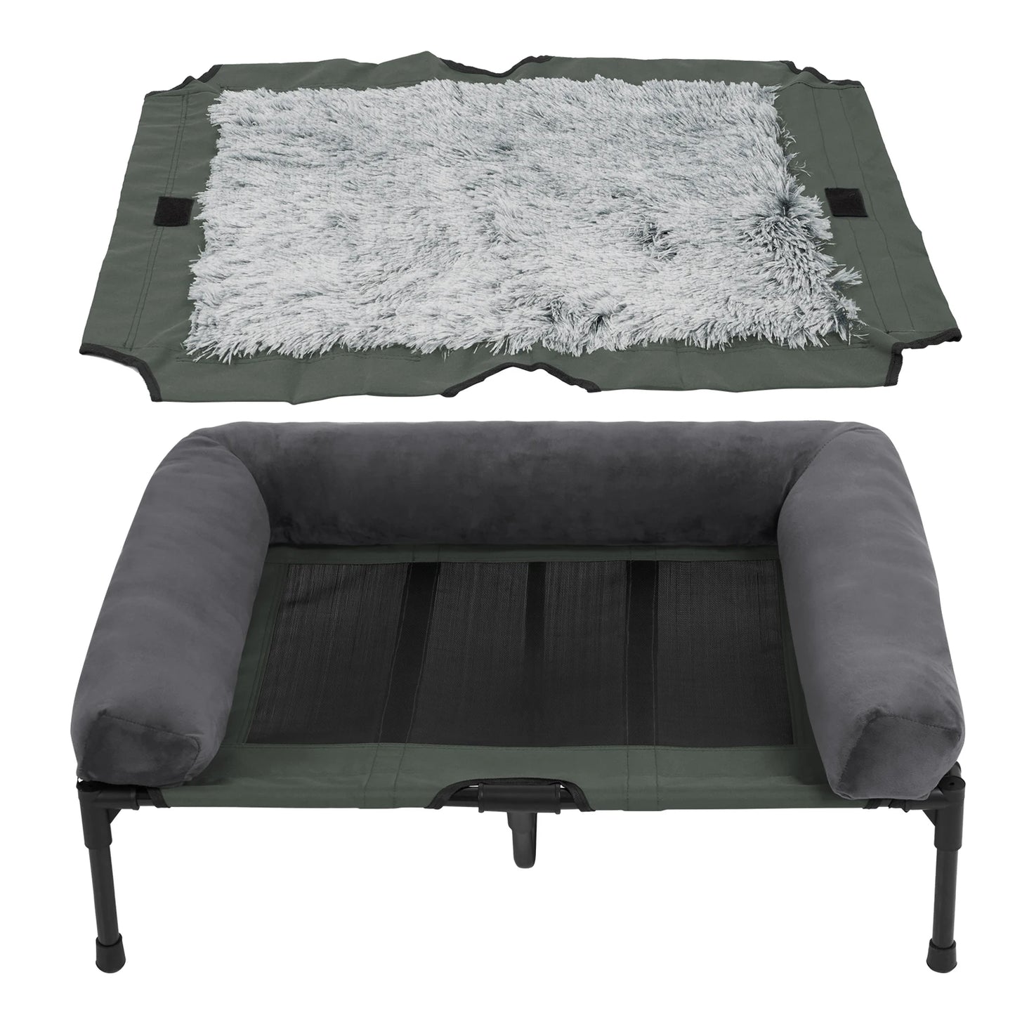 BINGOPAWCN Elevated Pet Lounger Bed For Cats And Dogs