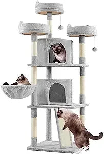 ZHIYONGBreed Cat Tree Multilevel Condo For Indoor Cats