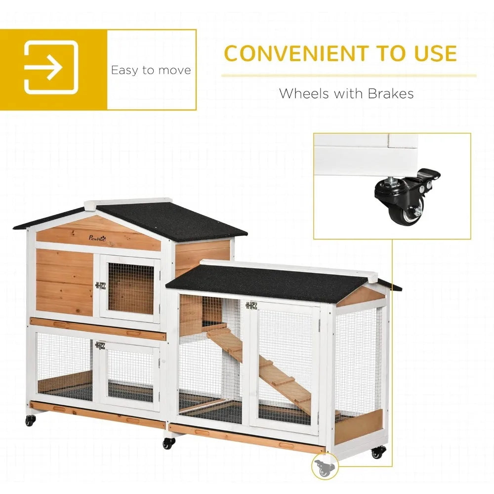 Hign Concerned Wooden Rabbit Hutch Small Animal Enclosure